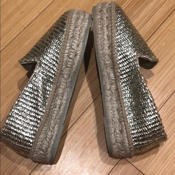 Metallic Gold Espadrilles - Picture 8 of 9